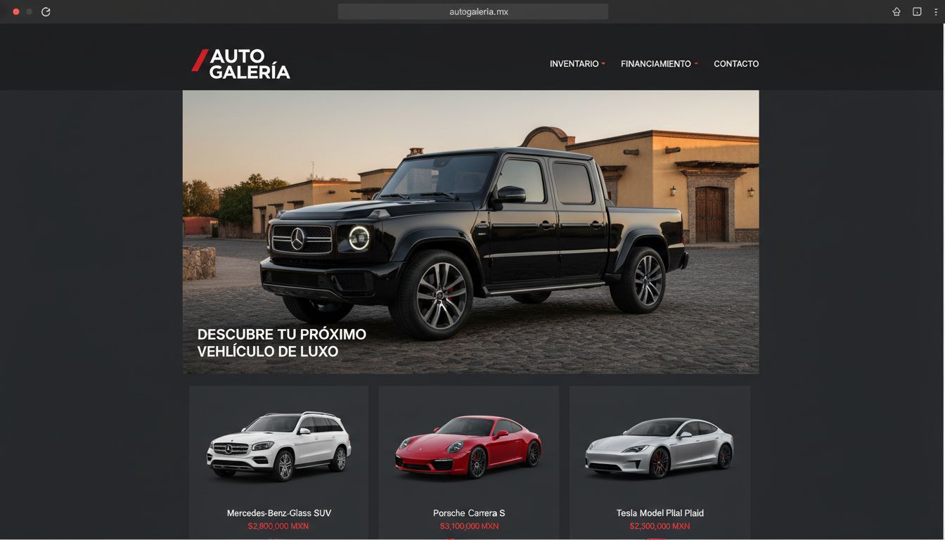 Car dealership site — home