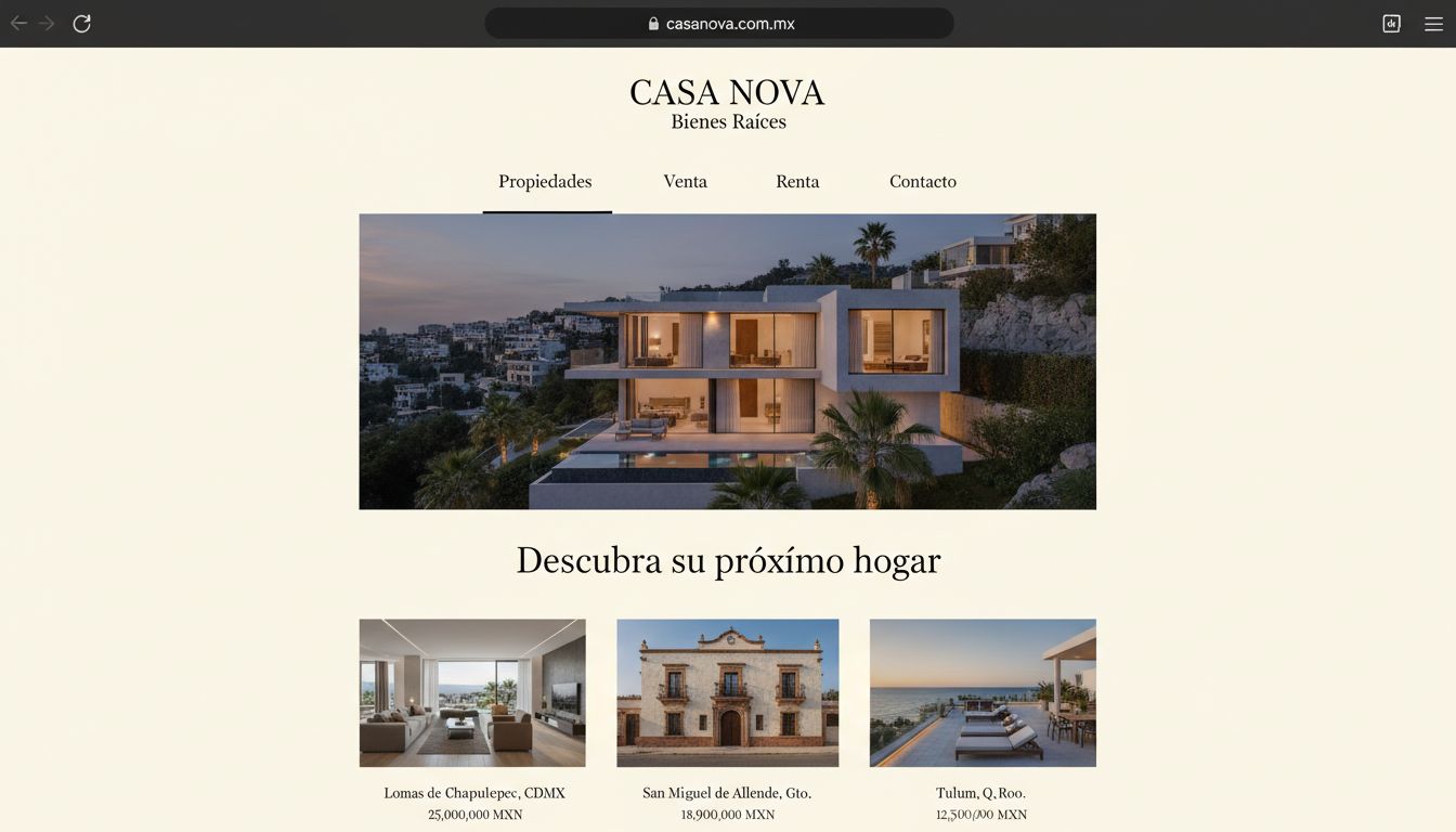 Real estate site — home